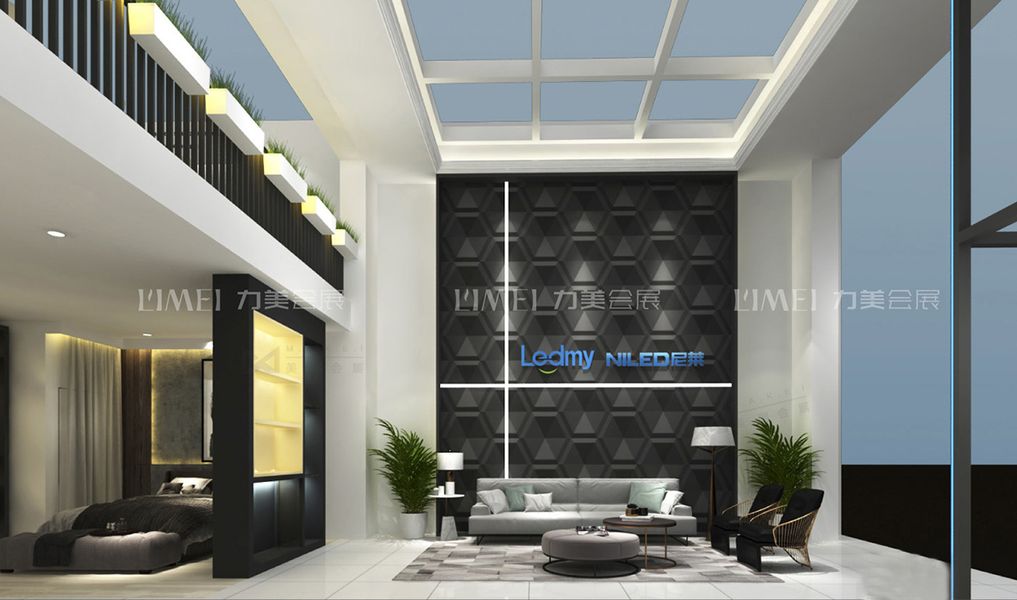 广州（光亚）照明展设计搭建案例-乐的美形象区效果图